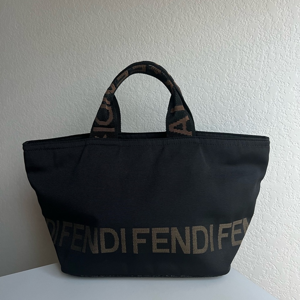 FENDI Black and Brown Tote Bag
